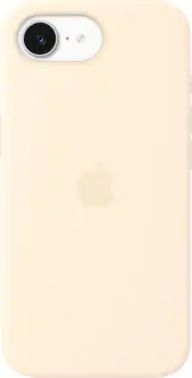 Apple - iPhone 17e Silicone Case with MagSafe - Vanilla