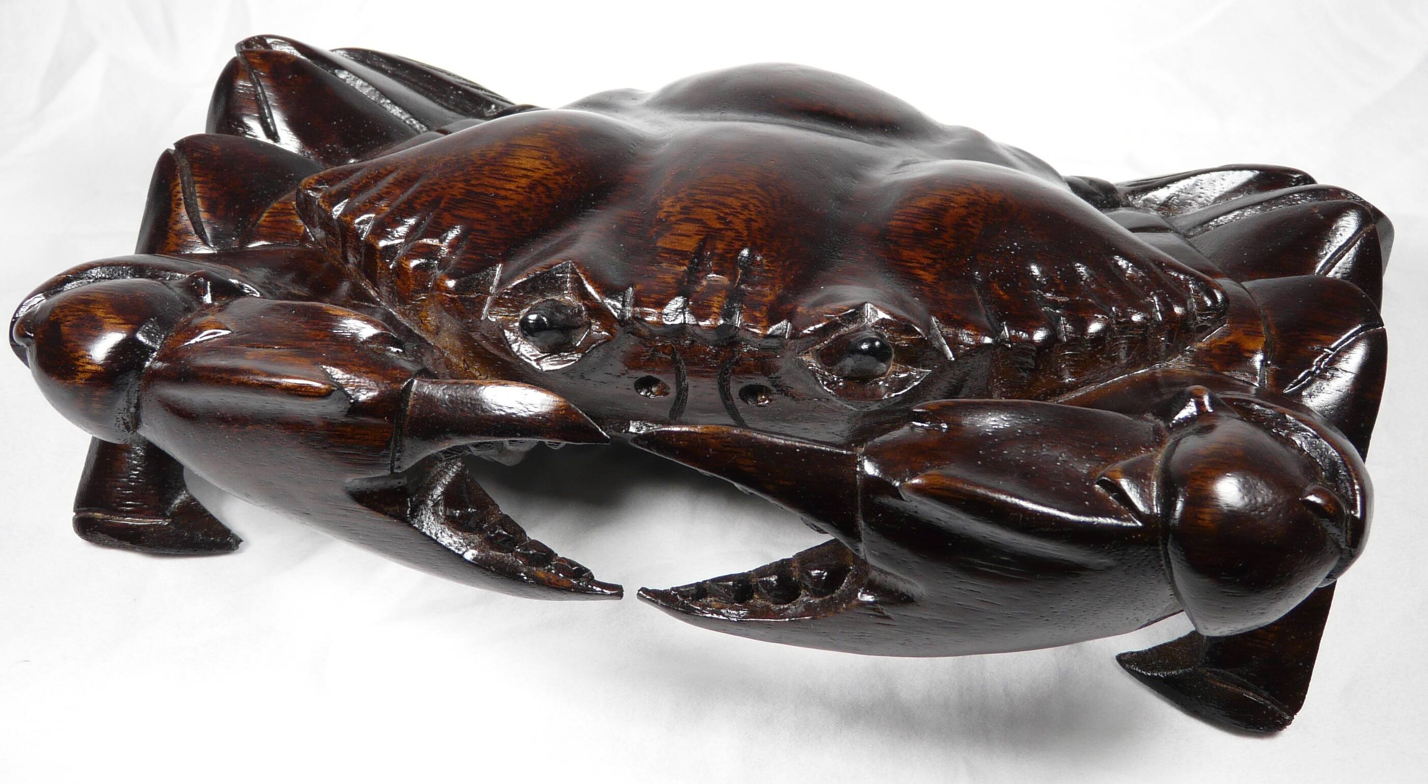 Dart - Teak/ Mahogany CrabStatue - Natural