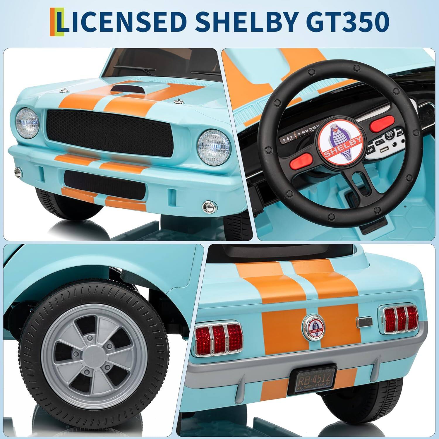LICENSED SHELBY GT350  
SHELBY PO RB-4512 RB BCD
