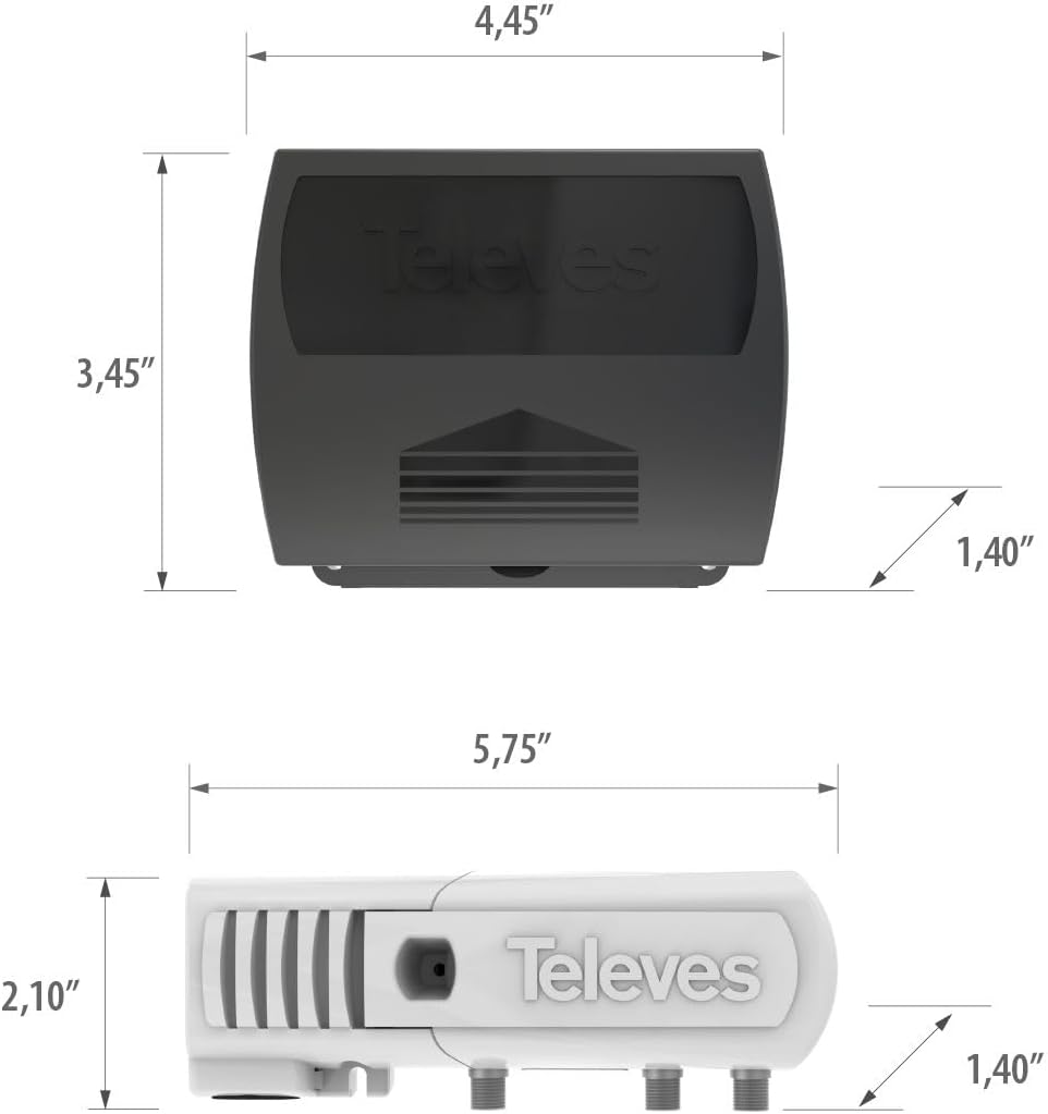 4,45"  
3,45"  
Televes  
1,40"  
5,75"  
2,10"  
Televes  
1,40"