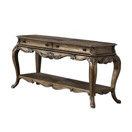 Manhattan Lane - Wooden Sofa Table With Two Drawers And Bottom Shelf - Brown