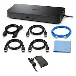 Bundle - Dell - Pro Thunderbolt 5 Dock WD25TB5 300W Power Delivery with DisplayPort and HDMI Cables
