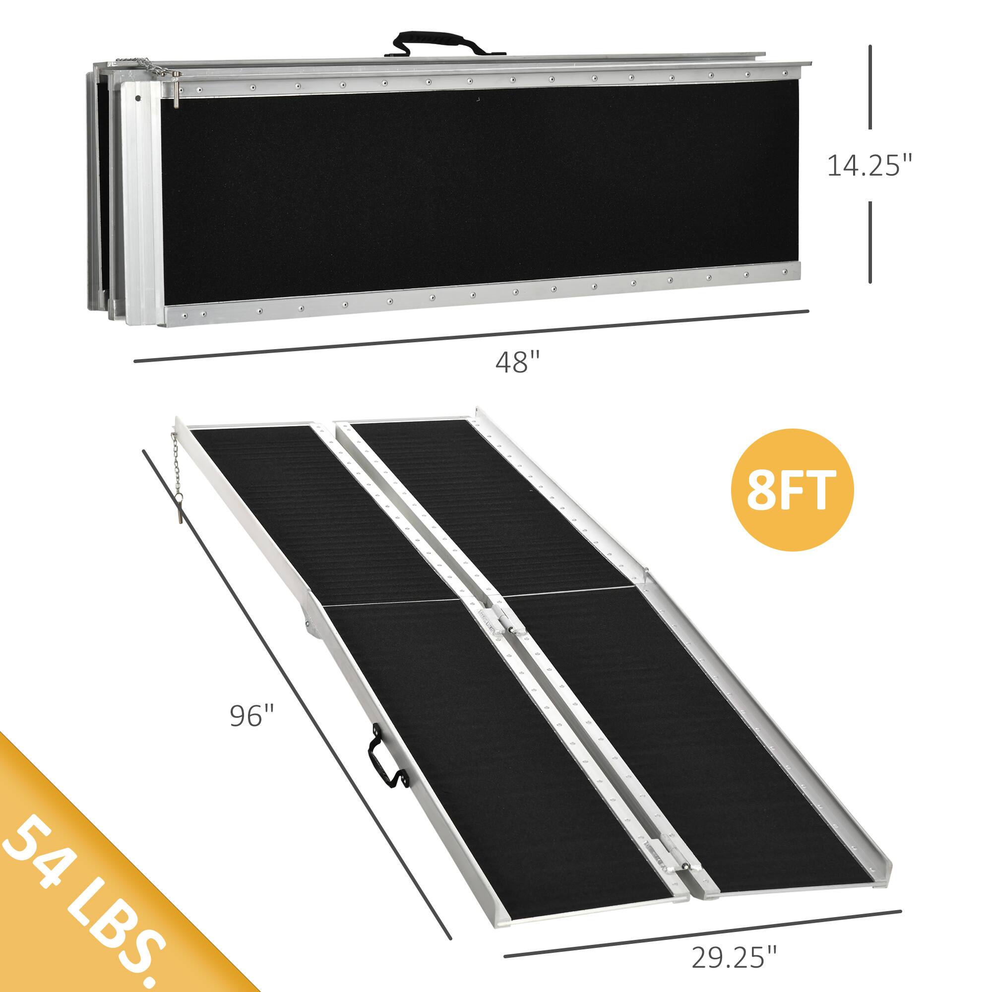 14.25" x 48" x 8FT x 96" x 29.25" x 54 LBS.