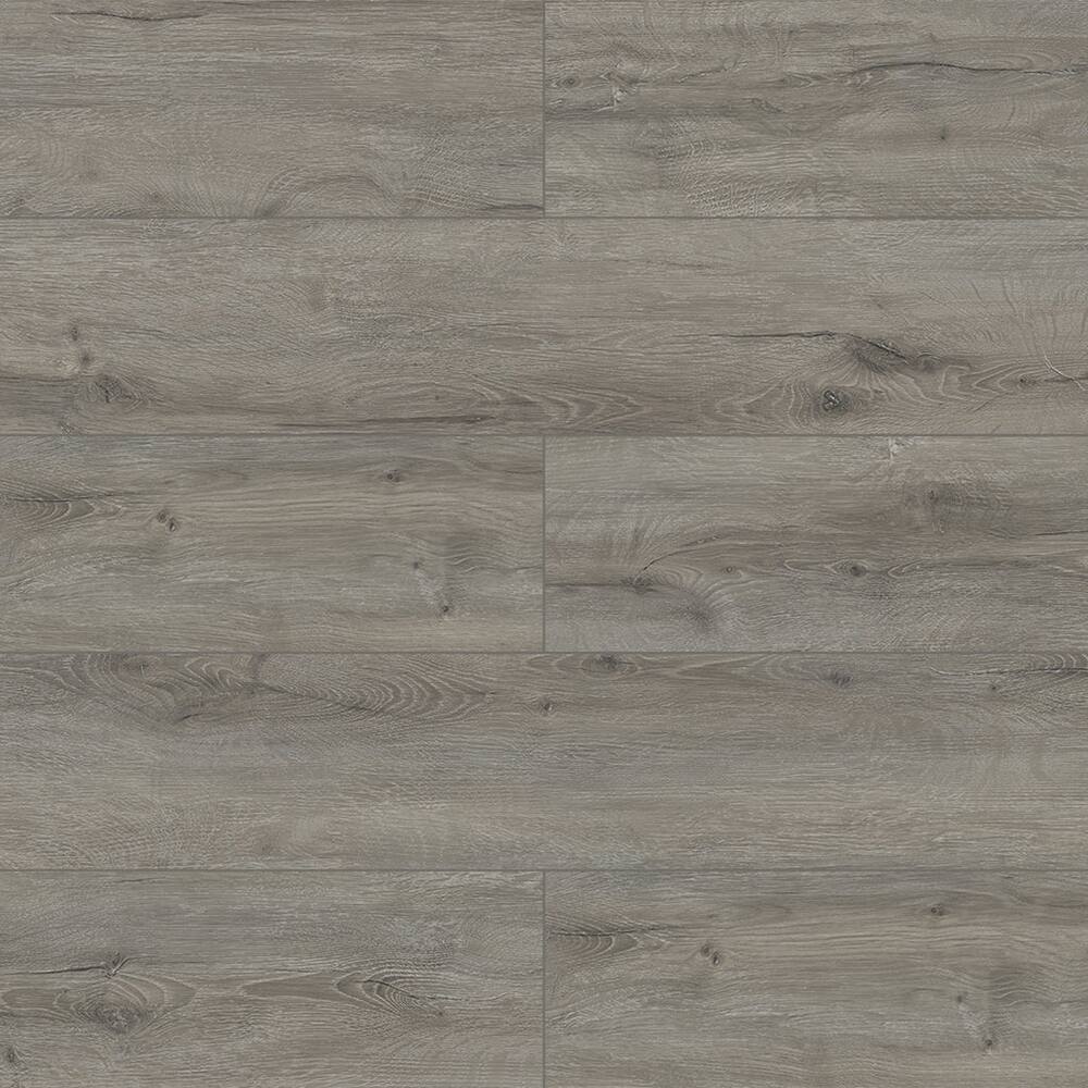 Left. Dotfloor - 48"x7.2" SPC Composite Flooring; 12 Planks/Box (28.68 sq. ft/Box); 5mm Thick with 1mm IXPE Backing; 12 mil Wear Layer - London Plane.