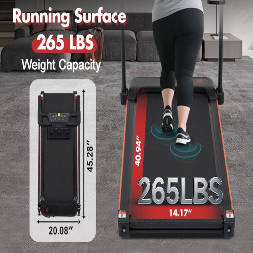 Running Surface  
265 LBS Weight Capacity  
45.28" x 40.94"  
265 LBS  
14.17" x 20.08"