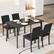 Alt View 4. Costway - Costway Armless Wood Dining Chair Set of 2 with Rubber Wood Legs Curved Backrest Kitchen - Black.