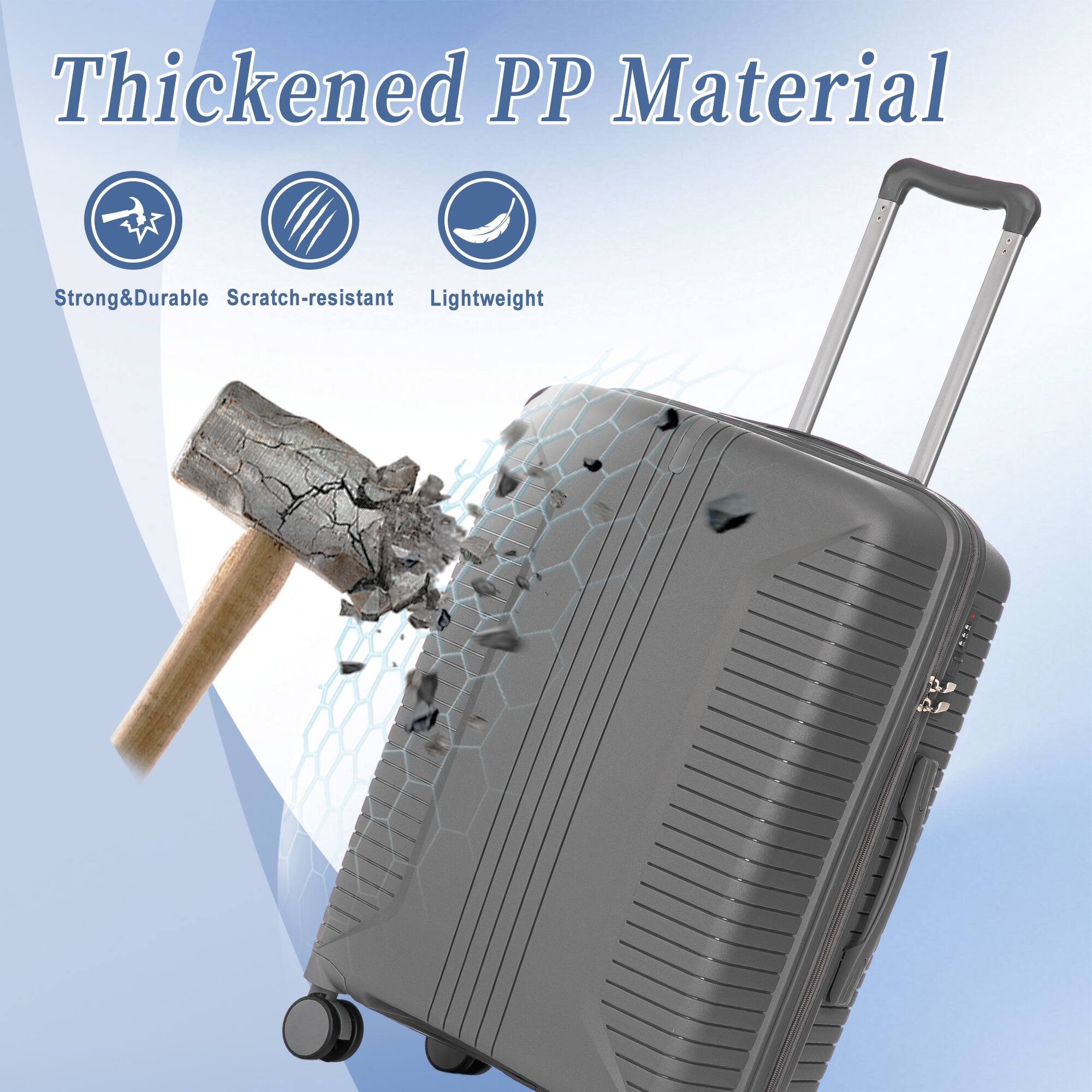 Thickened PP Material

- Strong & Durable
- Scratch-resistant
- Lightweight