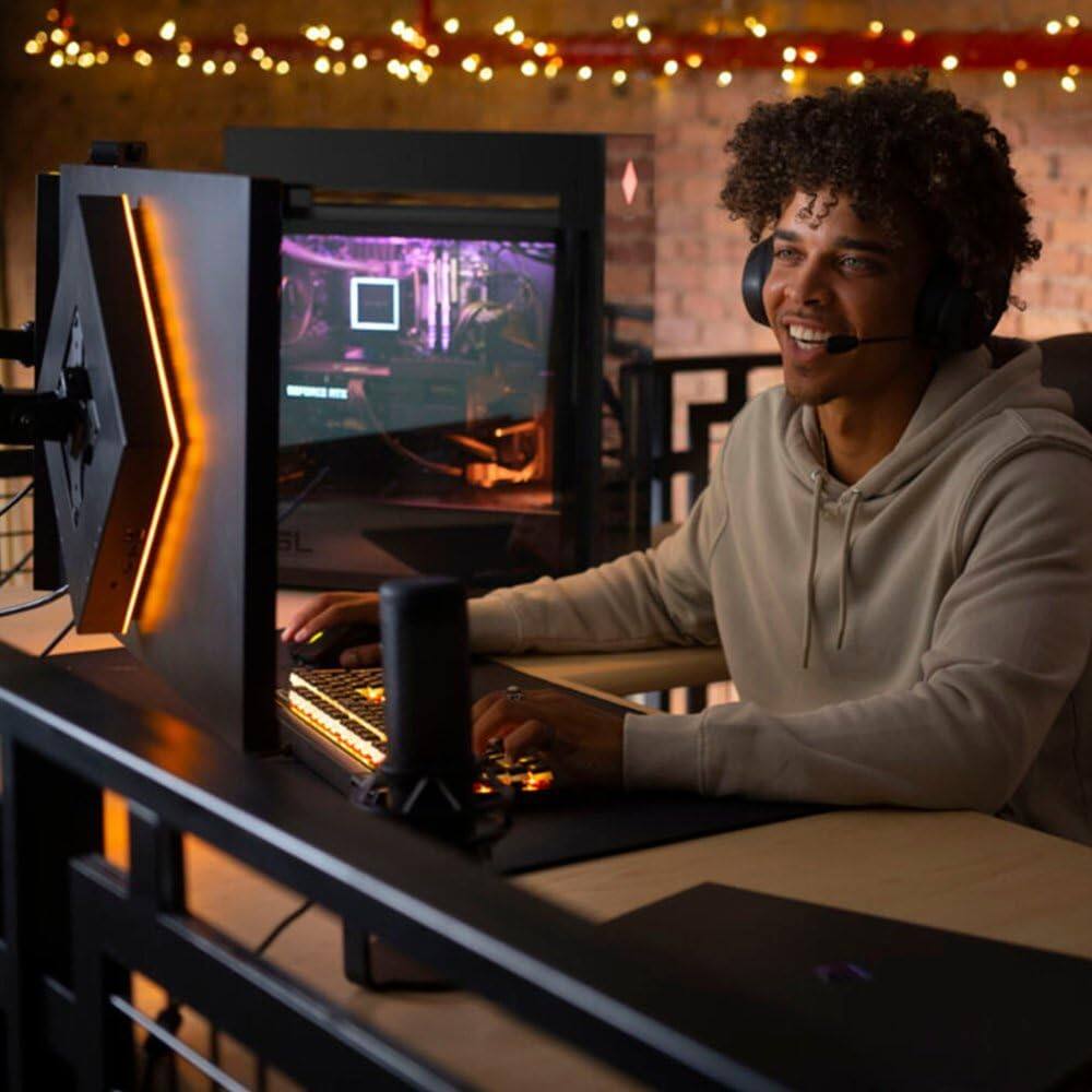 Alt View 3. HP - HP Omen 45L Gaming Desktop | i7-13700K | RTX 4060 Ti | 64GB DDR5 | 2TB SSD | Win11 Pro | Wi-Fi 6 | Bluetooth 5.3 - Black.