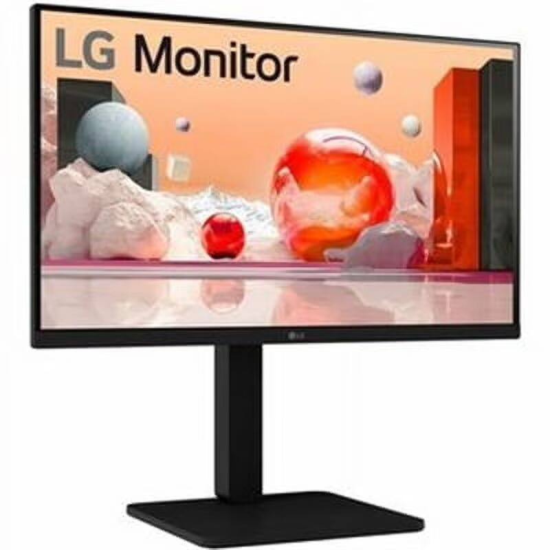 Left. LG - LG 24BA450-B 24" Class Full HD LCD Monitor - 16:9 - Matte Black - TAA Compliant - 23.8" Viewable - In-plane Switching - Black.