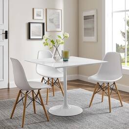 Modway - Lippa Square Wood Dining Table - White