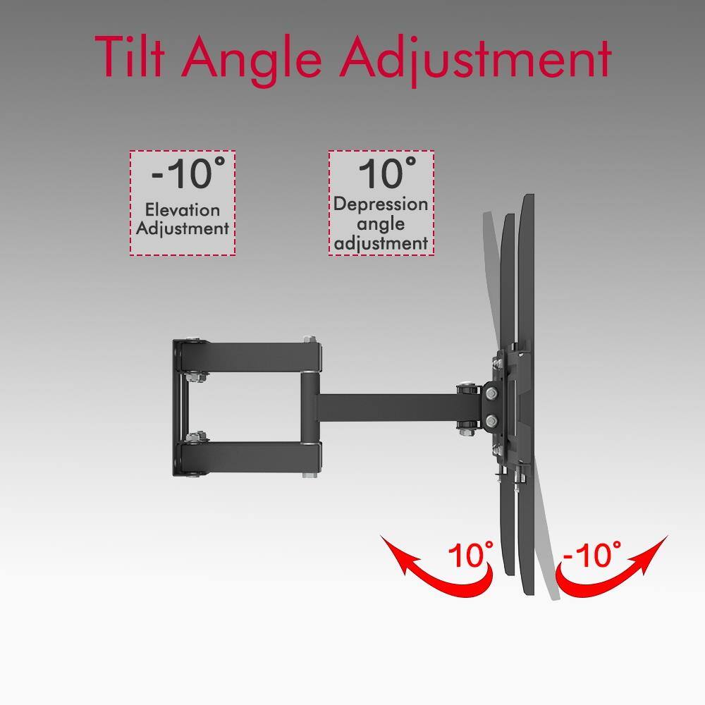Tilt Angle Adjustment

-10° Elevation Adjustment

10° Depression angle adjustment