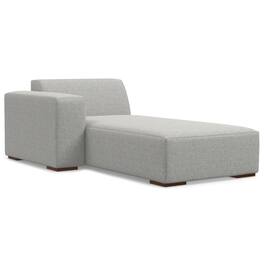 Simpli Home - Rex Left Chaise Sofa Module in Tightly Woven Performance Fabric - Pale Grey