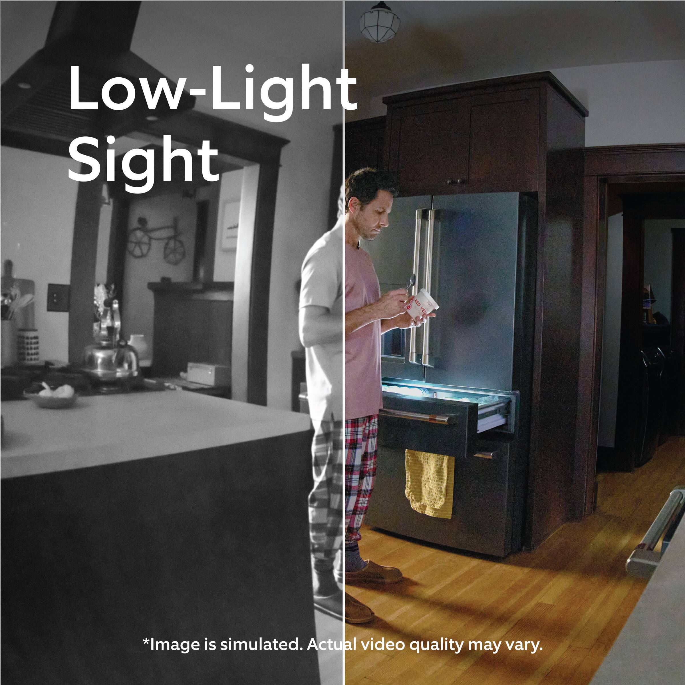 Low-Light Sight

*Image is simulated. Actual video quality may vary.