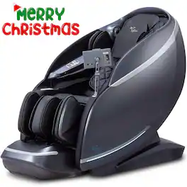 Alfine - A688 Heaven Duet Massage Chair 4Dx3D Dual-Mechanism Zero Gravity Full Body Relaxation - Black