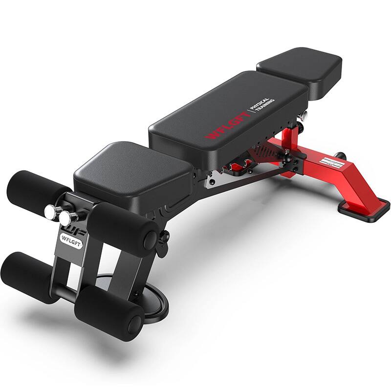 Pooboo - Commercial Dumbbell Bench Weight Bench Incline Bench Home Fitness Workout Bench - Black