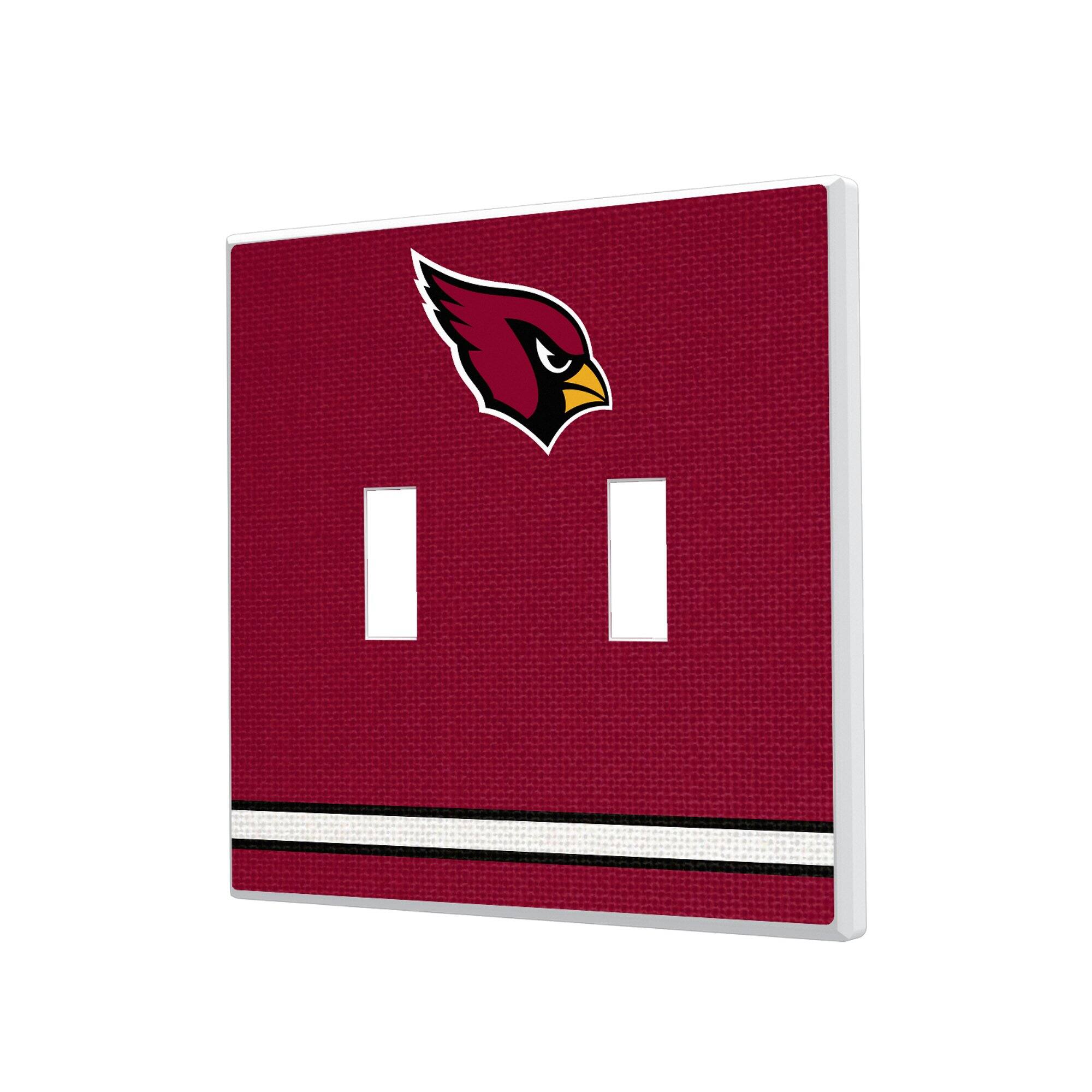Keyscaper - Arizona Cardinals Stripe Double Toggle Light Switch Plate - Multicolor price history on PriceWatchPro