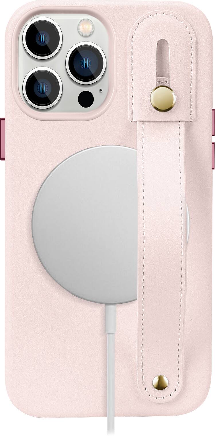 Alt View 17. SaharaCase - FingerGrip Series Case for Apple iPhone 14 Pro - Light Pink.