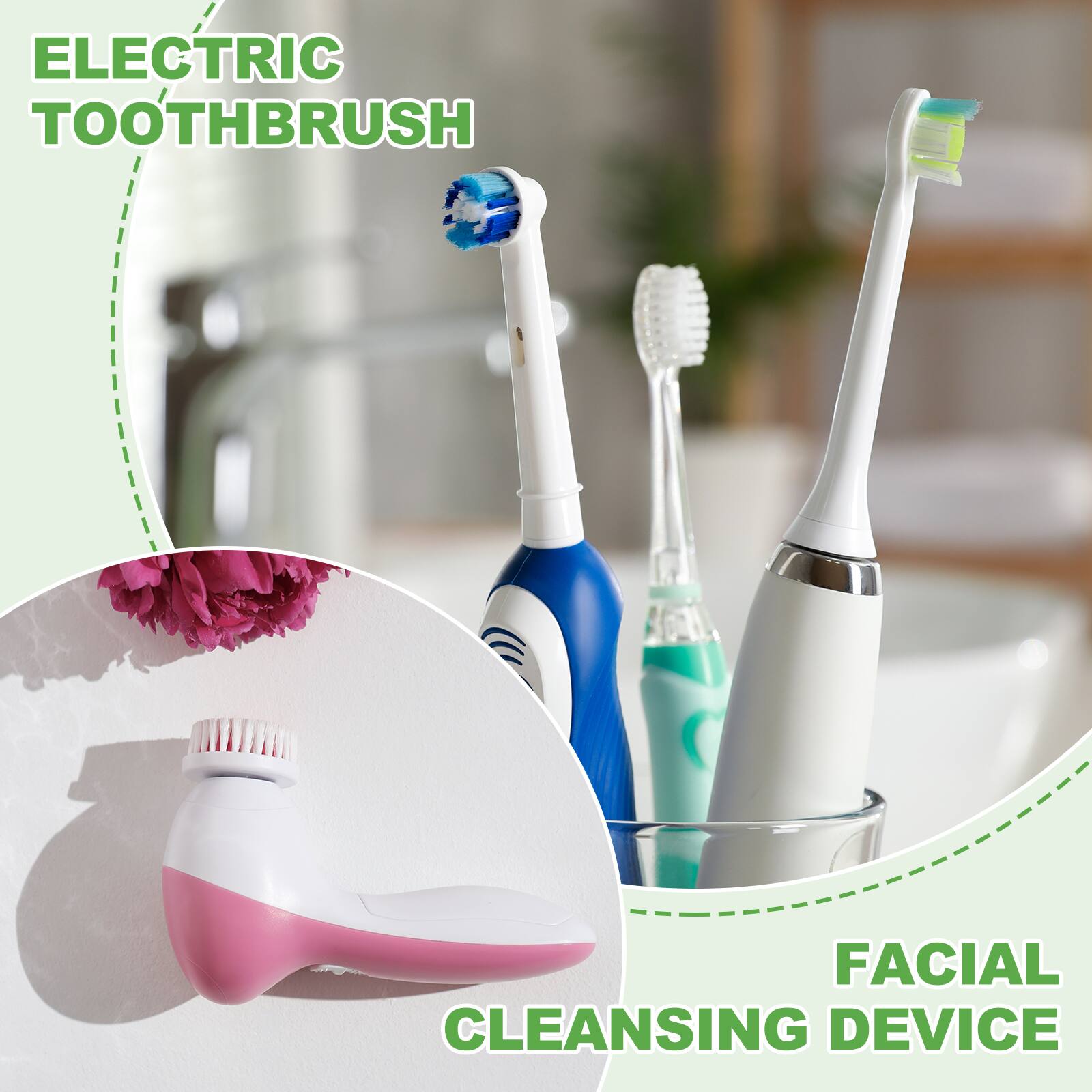 ELECTRIC TOOTHBRUSH  
FACIAL CLEANSING DEVICE