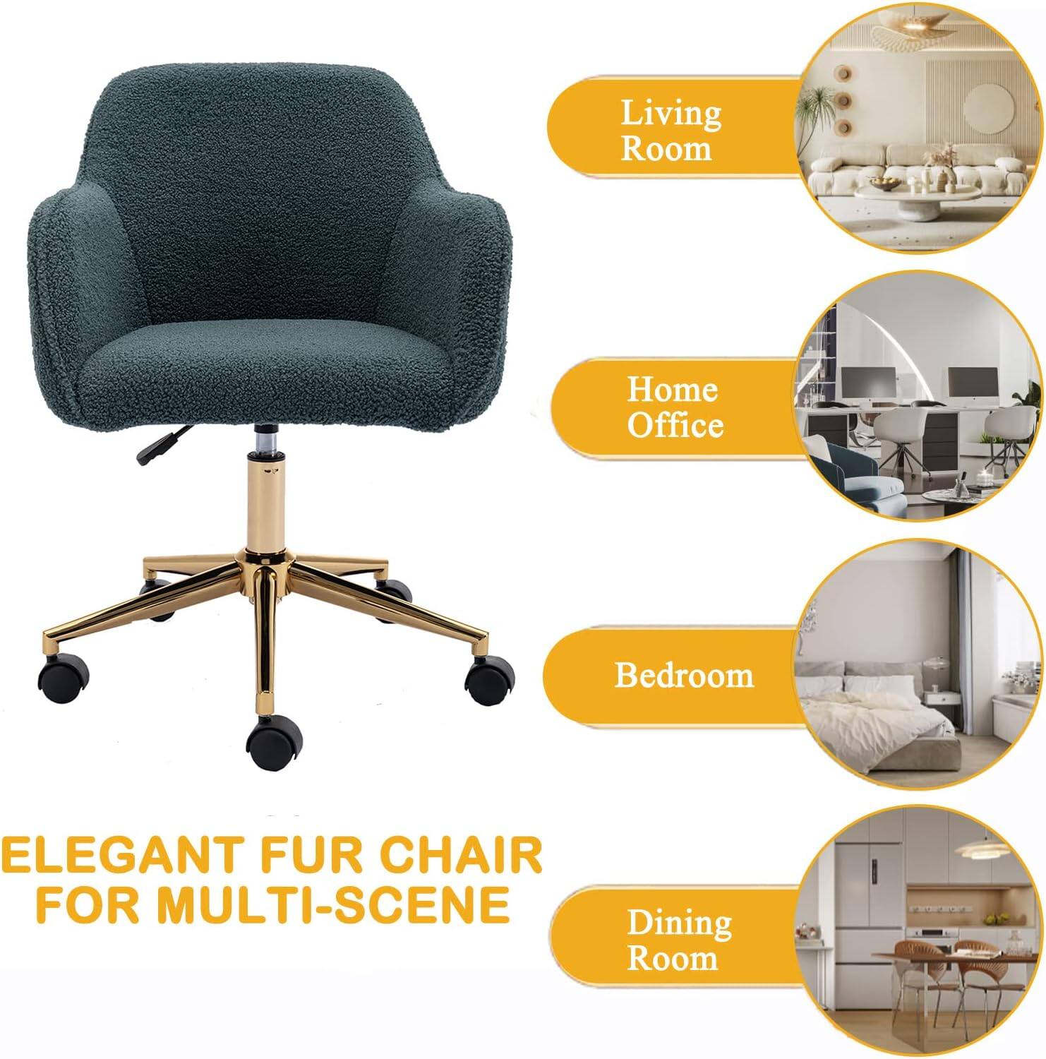 ELEGANT FUR CHAIR FOR MULTI-SCENE

Living Room  
Home Office  
Bedroom  
Dining Room