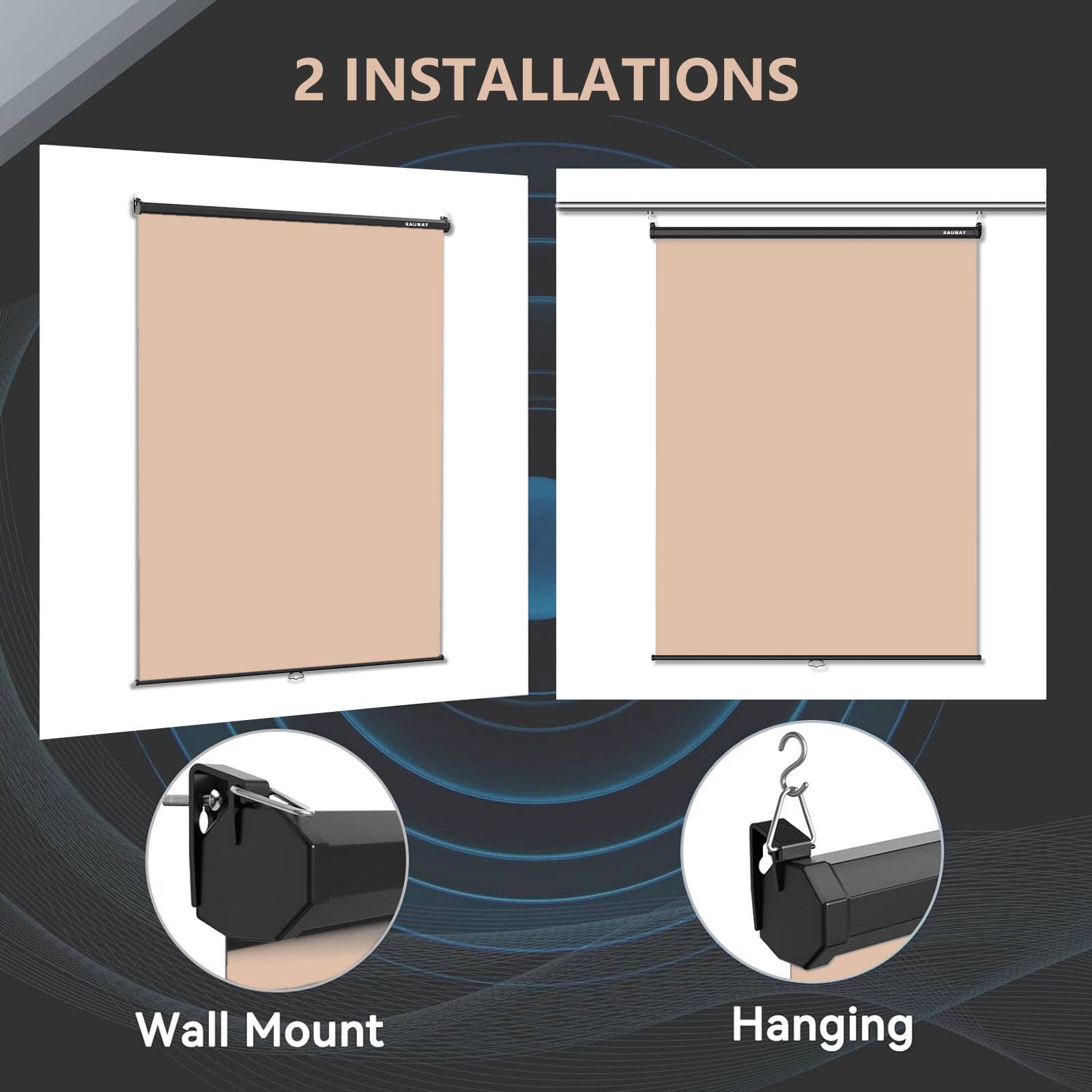 2 INSTALLATIONS

Wall Mount  
Hanging