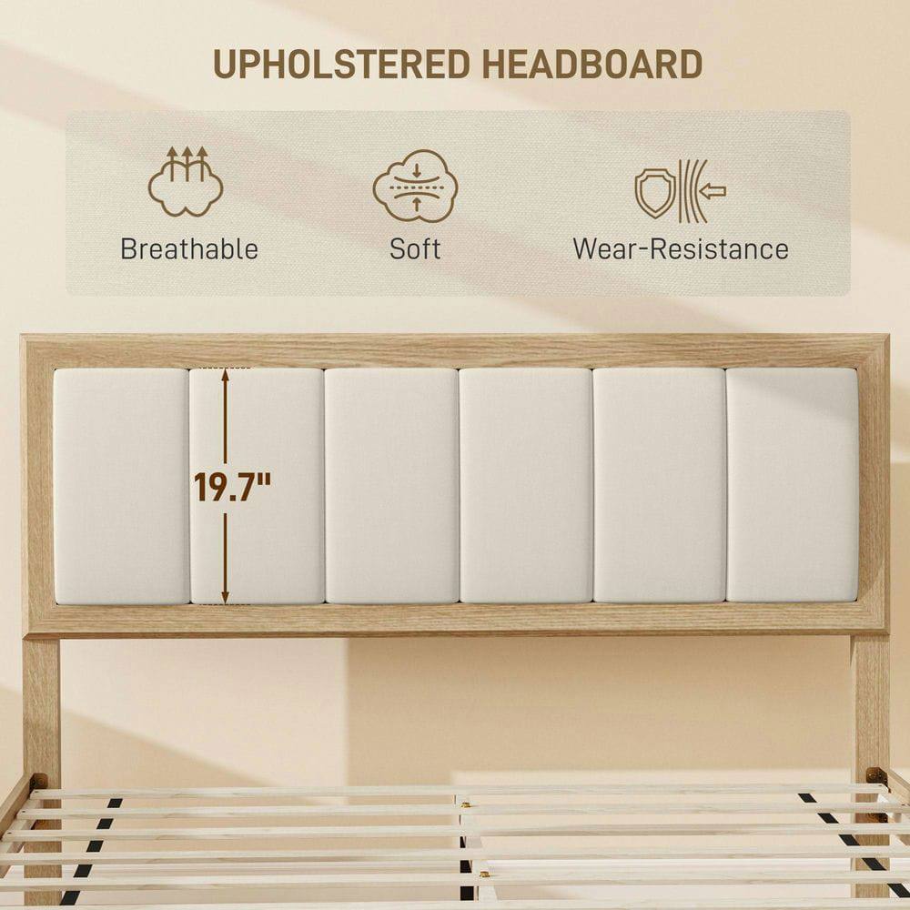 UPHOLSTERED HEADBOARD

- Breathable
- Soft
- Wear-Resistance

19.7"