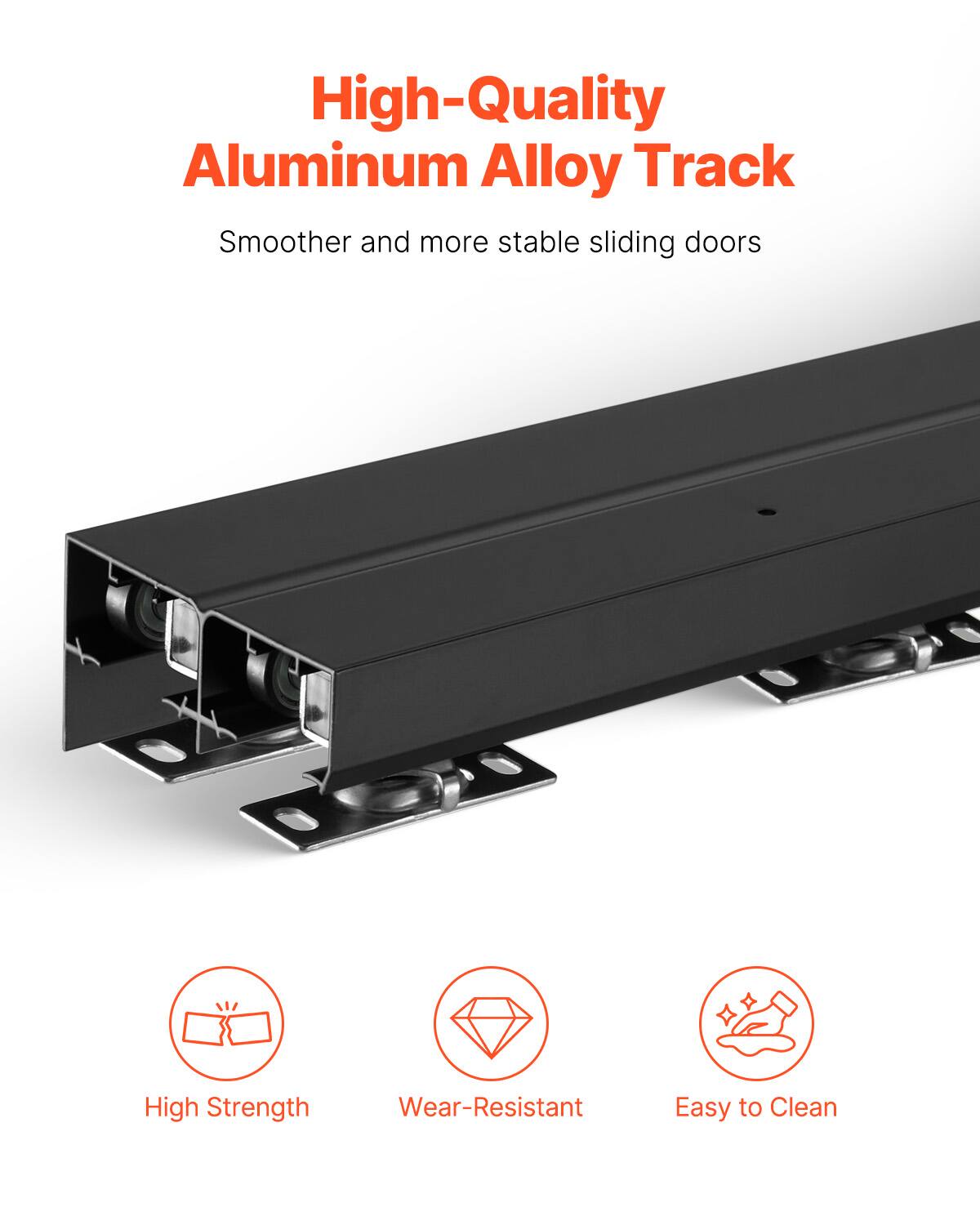 High-Quality Aluminum Alloy Track

Smoother and more stable sliding doors

High Strength
Wear-Resistant
Easy to Clean