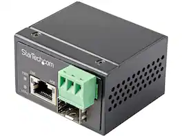 StarTech.com - IMC1GSFP30W PoE+ Industrial Fiber to Ethernet Media Converter 30W, SFP to RJ45