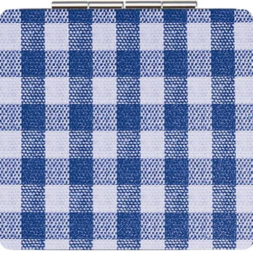 Blue Plaid-2.8"L x 2.8"W