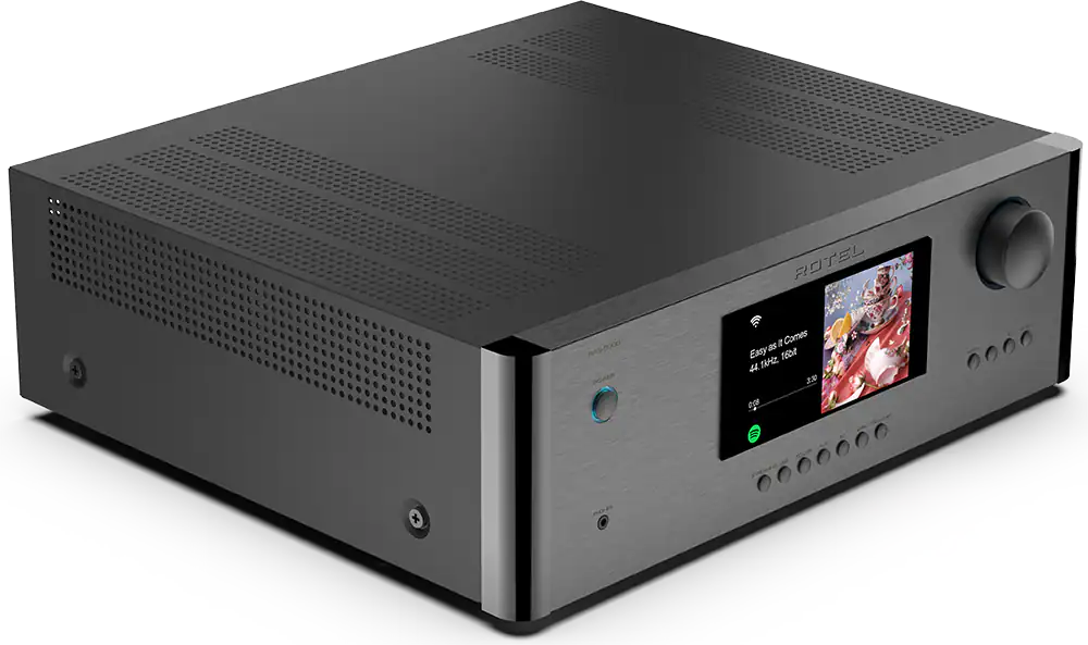 The text on the image reads: "Rotel RAS-CODD POWER I Comes Essy as 1604 44 44.1 230 VAC."