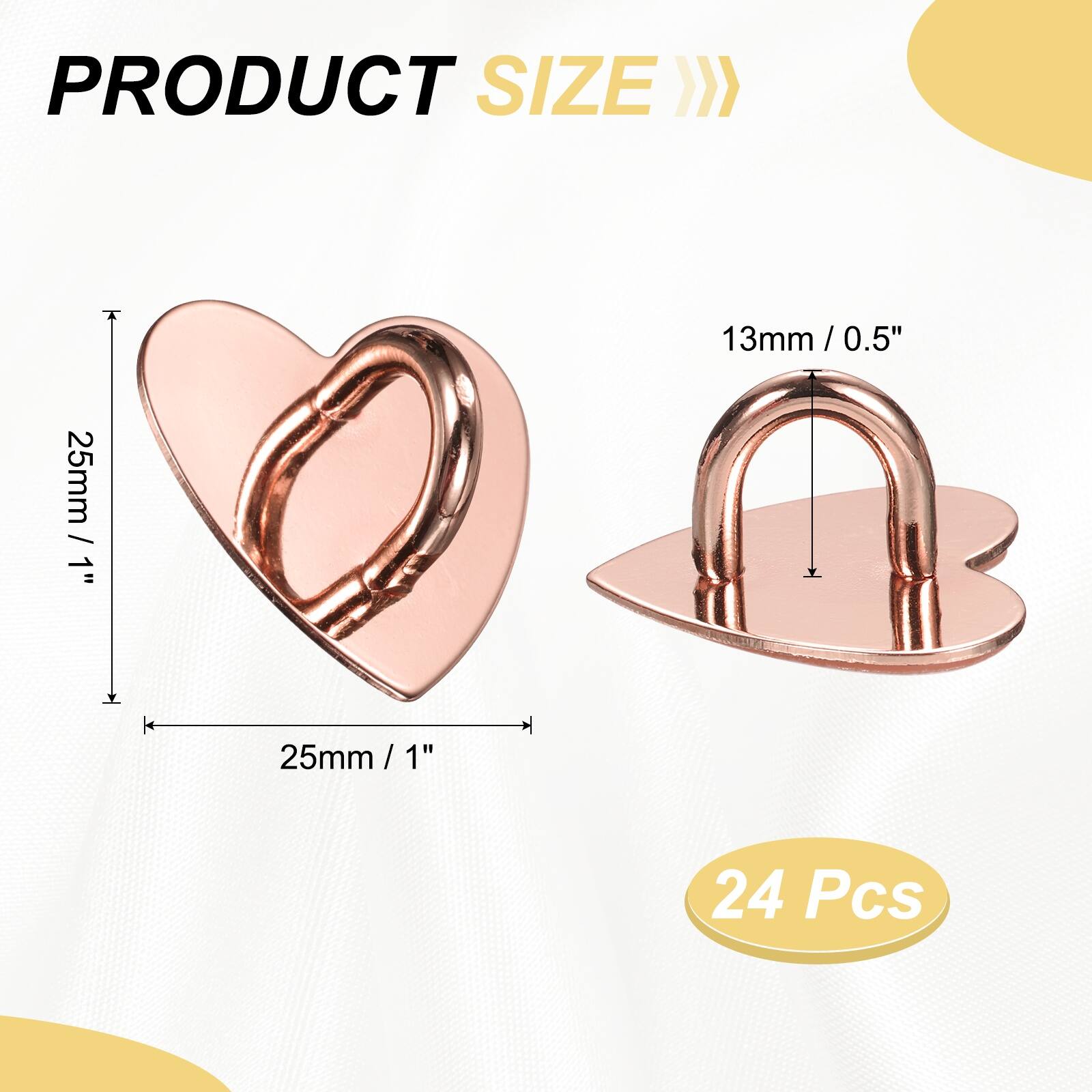 PRODUCT SIZE  
13mm / 0.5"  
25mm / 1"  
24 Pcs