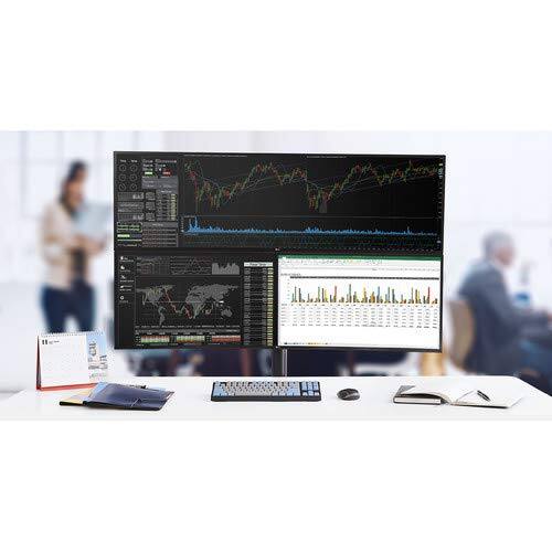 Alt View 5. LG - LG 49WL95C-W 49" UltraWide Curved Dual QHD Virtually Borderless IPS LED Monitor with Built-in Speakers, 5120x1440 + Esse - Black.