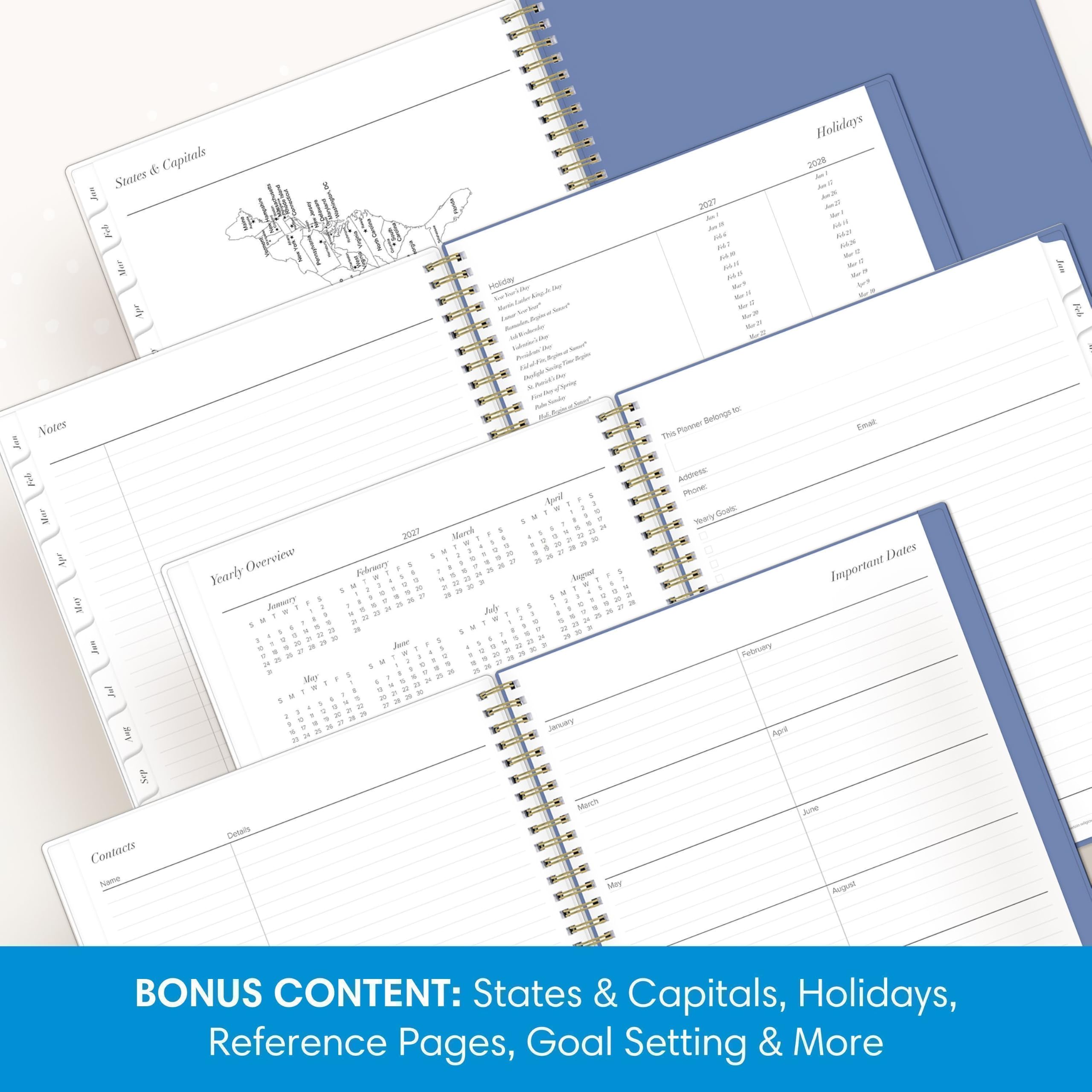 Blue Sky 2027 Weekly & Monthly Planner Calendar, 8.5