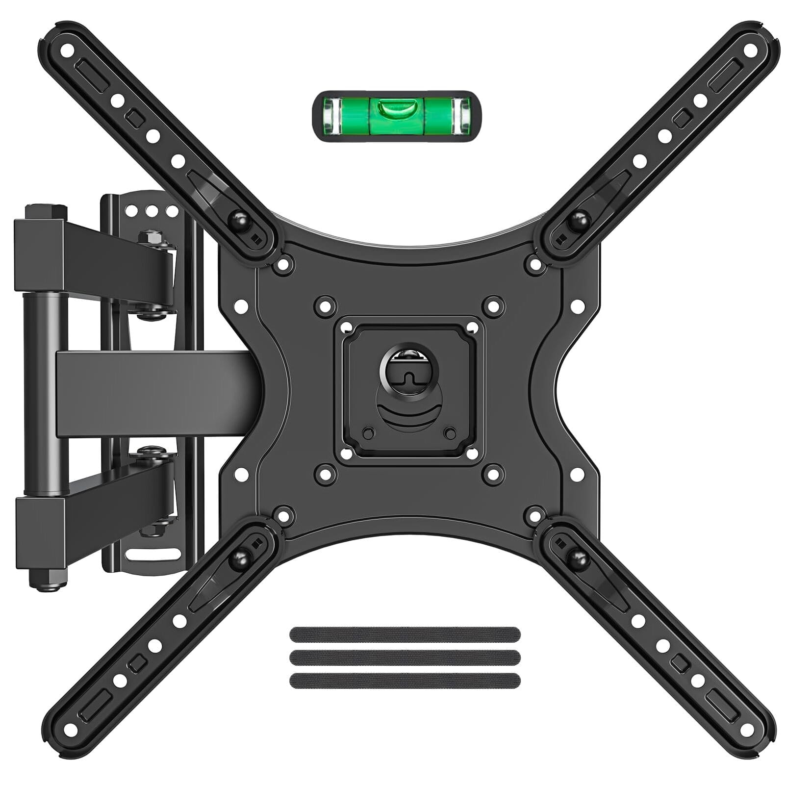 Dazzed Corner - Full Motion TV Wall Mount for 26–60'' TVs, Swivel Tilt, VESA 400x400 - Black