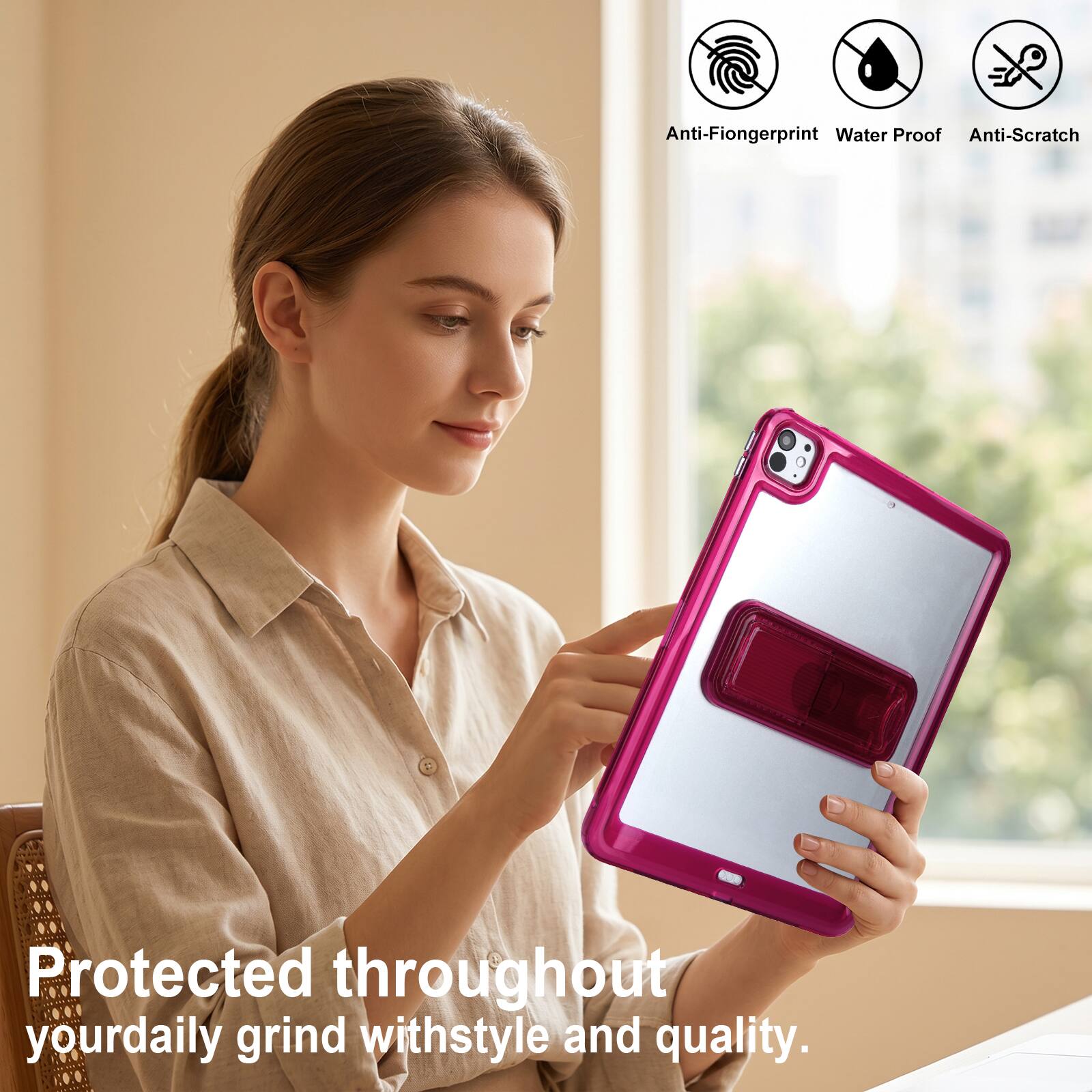 Anti-Fingerprint Water Proof Anti-Scratch Protected throughout your daily grind with style and quality.