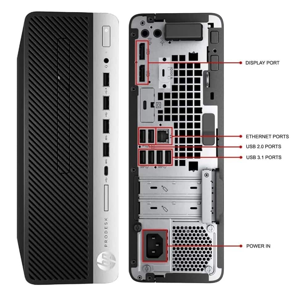 HP Refurbished Excellent ProDesk 600 G5 SFF Desktop PC, Intel Core