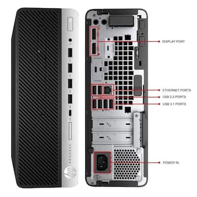 HP Refurbished Excellent ProDesk 600 G5 SFF Desktop PC, Intel Core HP Refurbished Excellent ProDesk 600 G5 SFF Desktop PC, Intel Core