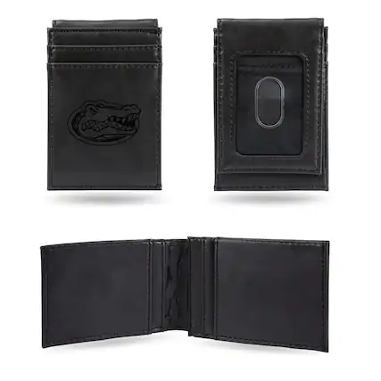 Front. Rico Industries - Florida Gators Black Money Clip Front Pocket Slim Wallet - Multi.