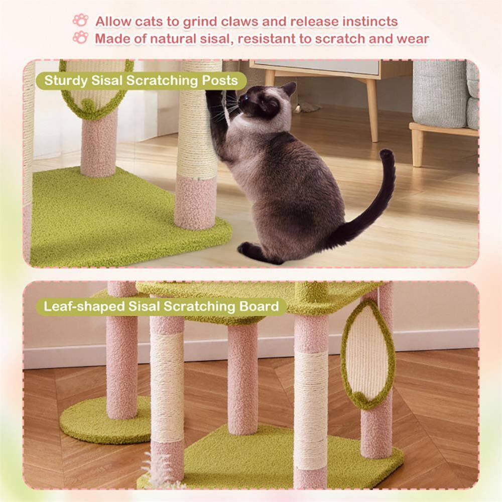 Allow cats to grind claws and release instincts  
Made of natural sisal, resistant to scratch and wear  

Sturdy Sisal Scratching Posts  

Leaf-shaped Sisal Scratching Board