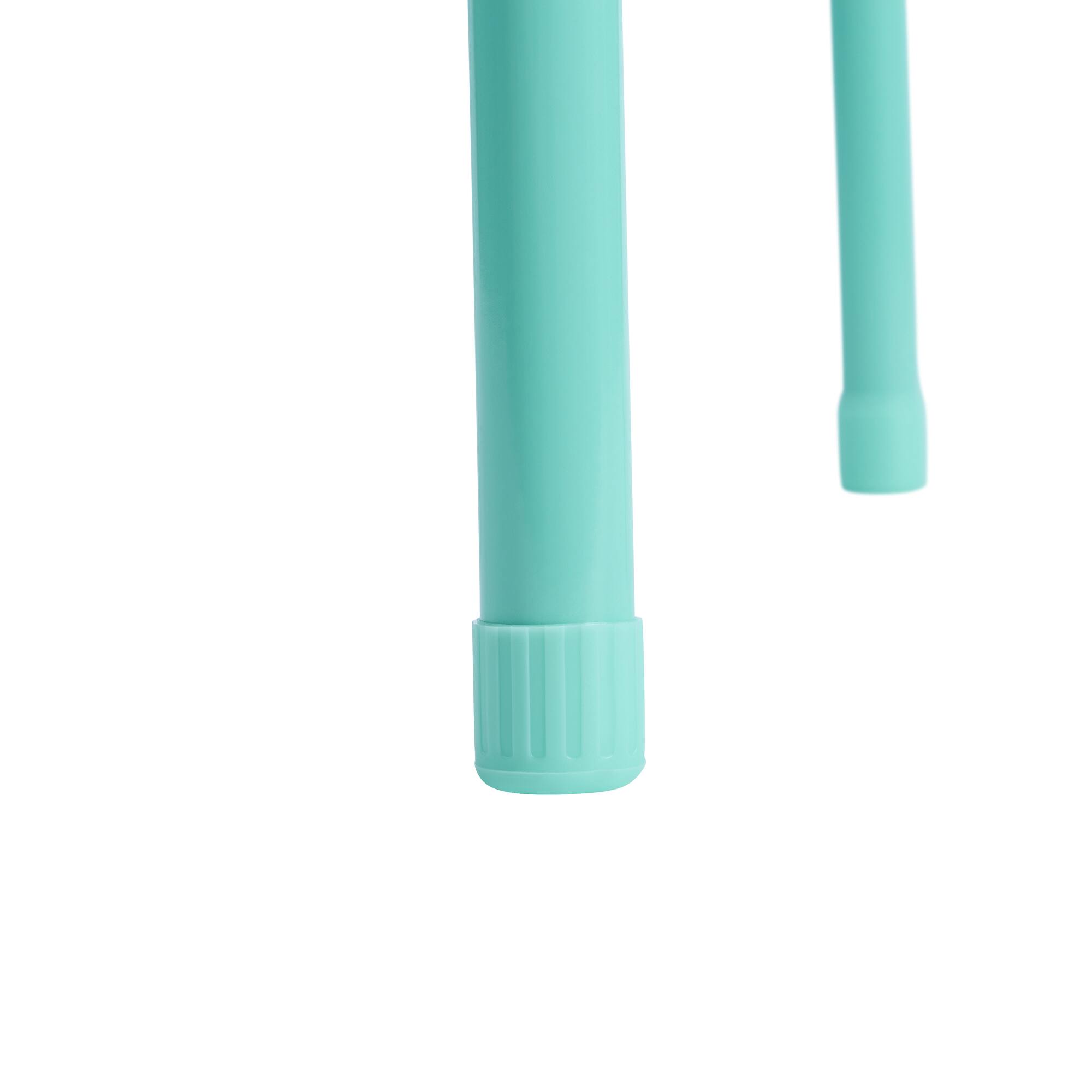 Left. Vecelo - 6Pcs Commercial Stackable Stools - 265 lb Weight Capacity, Multi-Color Lightweight Stools for Classroom/Office - Green.