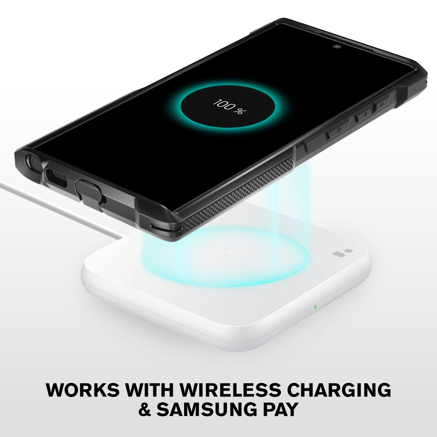 WORKS WITH WIRELESS CHARGING & SAMSUNG PAY 100%