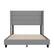Alt View 9. Alamont Home - Hollis Full Size Upholstered Platform Bed with Wingback Headboard - Gray.