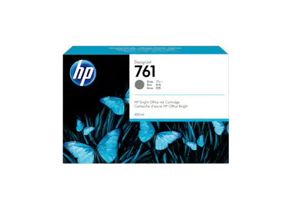 hp DesignJet 761 Gray Gris Grau HP Bright Office Ink Cartridge Cartouche d'encre HP Office Bright 400 ml