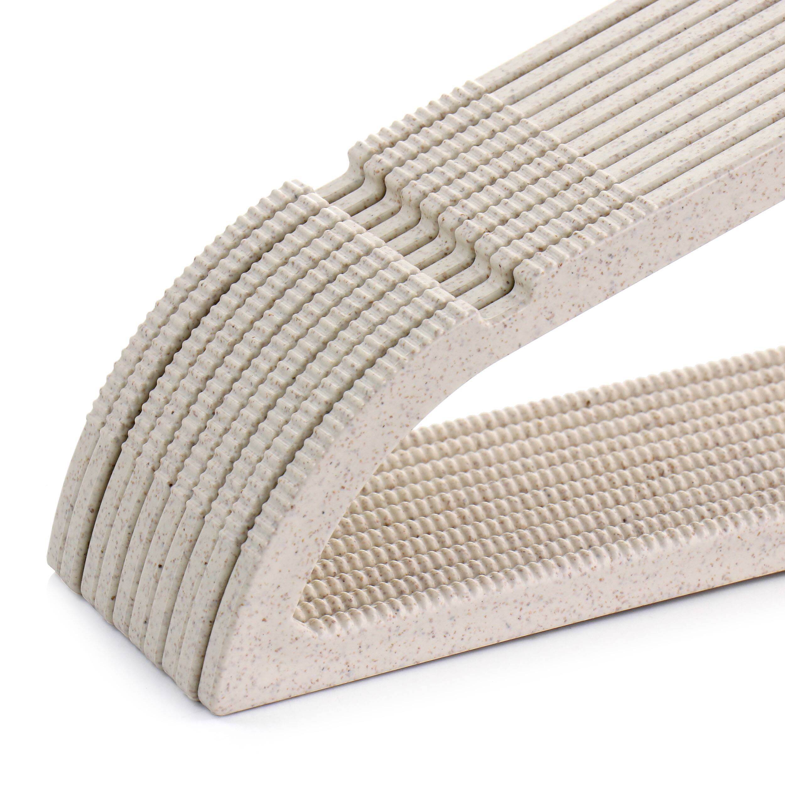 Alt View 4. Elama - Elama Home 20 Piece Biodegradable Coat Hangers in Wheat - Wheat.