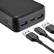 Alt View 15. Best Buy essentials™ - 20W 20,000mAh Portable Charger for Most Smartphones, Tablets and USB Devices - Black.