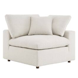 Commix Down Filled Overstuffed Boucle Fabric Corner Chair by Modway - Ivory
