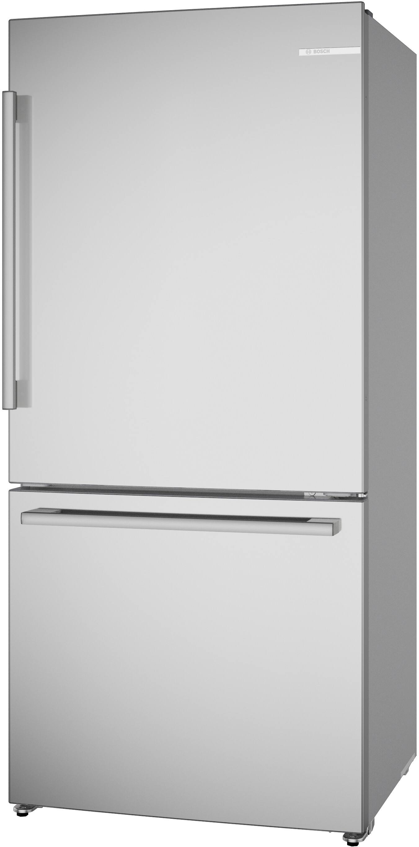 Alt View 6. Bosch - 100 Series 17.2 Cu. Ft. Bottom-Freezer Built-In Refrigerator with Ice in Fingerprint Resistance - Stainless Steel.