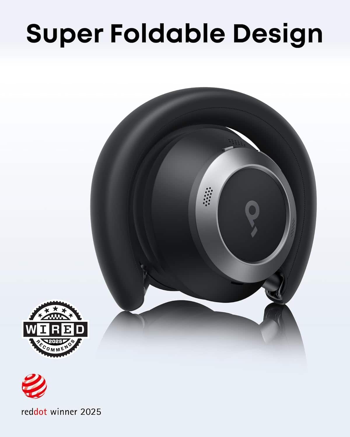 Soundcore Space One Pro by Anker with USB C Charger Foldable Over