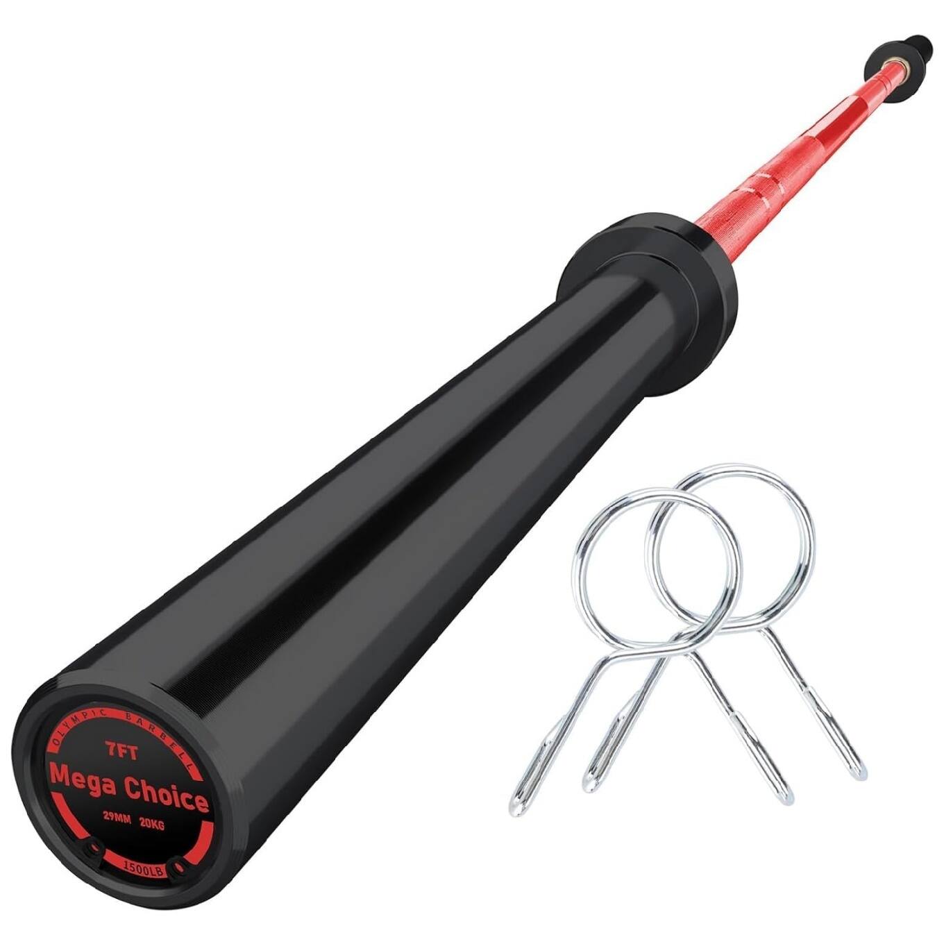 OLIMPIC BARBELL  
7FT  
Mega Choice  
29MM  
20KG  
1500LB