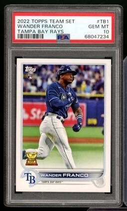 Wander Franco Rookie Card 2022 Topps Team Set #TB1 PSA 10