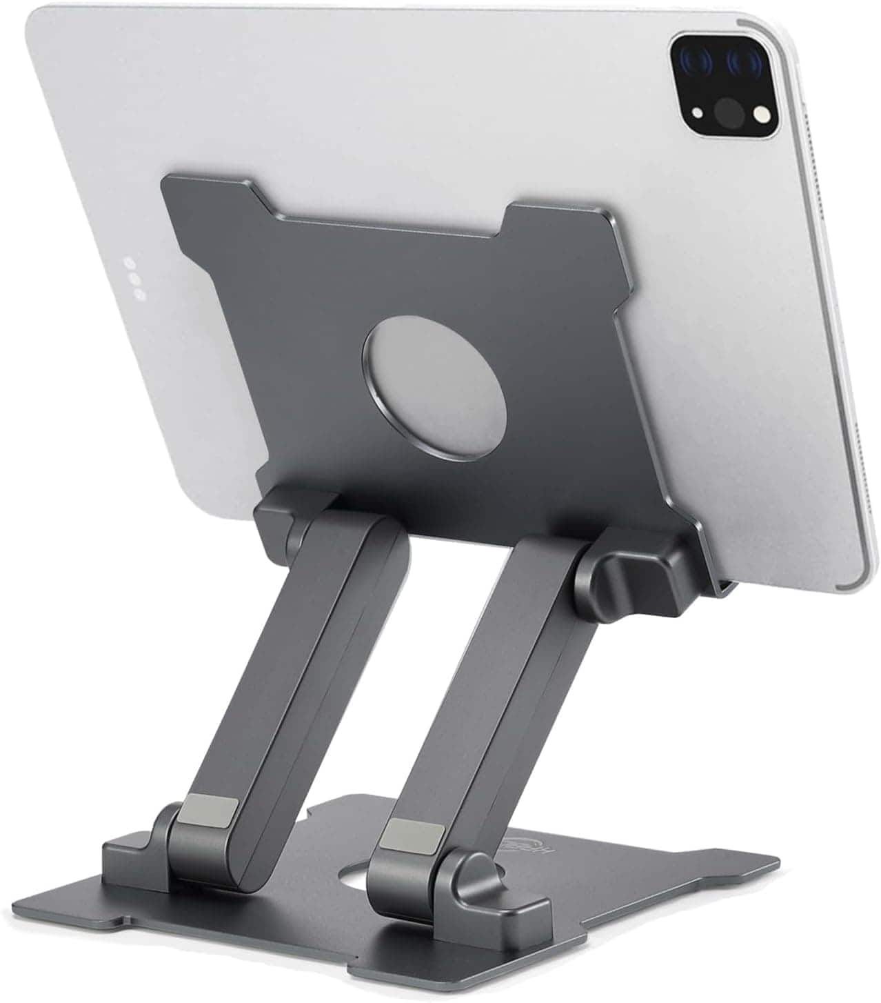 FINEAK - Adjustable Aluminum Tablet Stand 7-13.5" - Fits iPad, Surface Pro, Fire HD 10, Galaxy Tab - Gray
